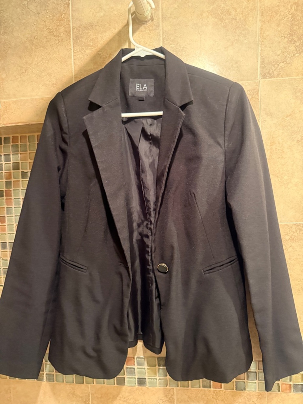 Women's Black Single-Button Blazer